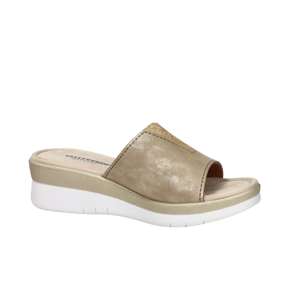 Valleverde Sandales compensées d'été à paillettes et bout ouvert pour femme, Bronze, Talon confortable de 39,4 cm - Product Image 2