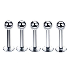Piercing Labret Hipoalergénico con Rosca Interna de Titanio para Labio, Oreja y Cartílago - Product Image 2