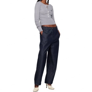 T-shirts Henley en coton extensible à col rond basique pour femmes, t-shirts Henley en jersey côtelé à manches longues sexy pour femmes - Product Image 5