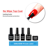 Fournisseur pour Salons de Manucure : Flacon de Vernis à Ongles 15ml, Base Coat Transparent Brillant Longue Durée Écologique Non Toxique et Top Coat Peel-Gel Sans Résidu