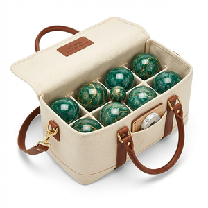 Elegante Set di Petanque in Resina, Palline <span class=keywords><strong>da</strong></span> <span class=keywords><strong>Bocce</strong></span> <span class=keywords><strong>Professionali</strong></span> di Grado Competitivo con Texture Marmorizzata per Club di Lusso - Product Image 5