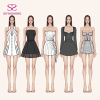 Fabricant de vêtements vérifié par des designers, étiquette privée personnalisée, jupes de haute qualité, faible MOQ, robe mini décontractée pour femme, style modeste