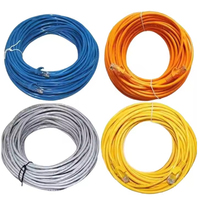 Kabel Patch Cat5e 4 Pasang 24AWG Berkinerja Tinggi Bebas Oksigen Ekstra Panjang Sinyal Stabil untuk Jaringan Rumah Jarak Jauh