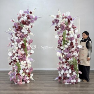 Decoración Floral para Entrada, Arreglo de Flores Artificiales, Arco para Puerta, Decoración para Eventos, Arco de Flores, Flores para Boda - Product Image 1