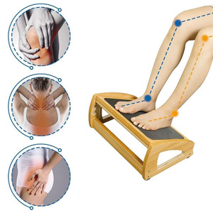 Solid Wood Footrest Adjustable Foot <b>Stool</b> <b>For</b> Office Living Room Sofa <b>Bathroom</b> Home Use - Product Image 2