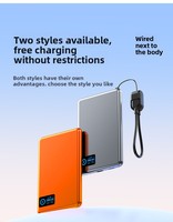 Batterie externe magnétique sans fil portable 5000mAh 10000mAh pour smartphone, tablette, bureau et usage domestique