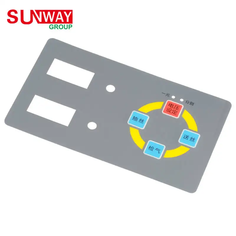 Screen Printing Membrane Button Led Switch Panel Keyboard Acrylic Nameplate Sticker Polycarbonate Overlay Label