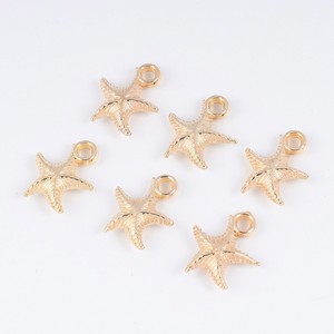 Colgante de estrella de mar Ccb chapado en oro para la fabricación de pendientes, accesorio de joyería con forma de estrella de 5 mm - Product Image 4