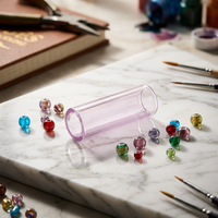 Embouts en verre en gros, 7 trous, matériau importé, couleur 10*25mm/10*30mm, embout de filtre en verre, accessoires pour fumer