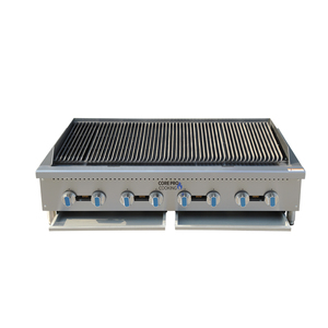 8 Burner BBQ Propane Gas <strong>Grill</strong> 160000 BTU Stainless Steel Commercial Charbroiler <strong>Grill</strong> For Hotel Use - Product Image 2