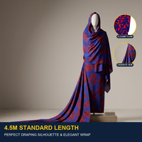 Prix d'usine Toub Soudanais Ethnique Musulman à Impression Numérique, en Polyester Respirant, avec Motif Voile Japonais, Style Africain Islamique, Disponible