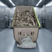 Mélangeur à ruban de qualité supérieure, conforme aux normes GMP, en acier inoxydable, machine industrielle de mélange de poudre, moteur, capacité 200L, puissance 7,5 kW pour