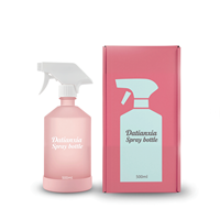 250ml 500ml 16oz rechargeable savon pour les mains shampooing mousse Boston bouteille en verre avec pompe de pulvérisation noire ambre Boston