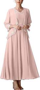 فساتين سهرة رسمية أنيقة بتطريزات وقصة A-Line لأم العروس - Product Image 6