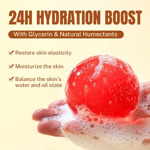 Tùy chỉnh dưa hấu hoa oải hương Glycerin mặt Thanh xà phòng da hydrat hóa giữ ẩm nhẹ nhàng làm sạch mềm thạch bóng xà phòng - Product Image 3