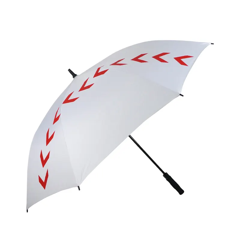 Rüzgar geçirmez Beyzbol Otomatik Açık Büyük Boy Fiberglas UV Koruma golf şemsiyesi