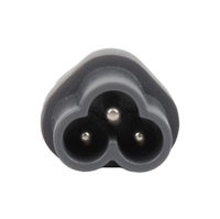 Adaptateur d'alimentation gris IEC 320 C6 à C7, convertisseur, connecteur en forme de 8 pour l'alimentation des petits appareils électroniques