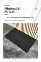 Vente en gros de douche plate en acrylique en pierre artificielle moderne pour hôtel avec finition en pierre microcristalline Installation facile