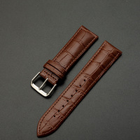 Bracelets de Montre à Quartz Classiques en Cuir Véritable 16mm 19mm 20mm 22mm pour Montres Universelles