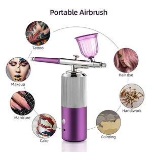 Kit Profesional de Aerógrafo para Uñas, Compresor Multiusos, Mini Aerógrafo para Manicura, Maquillaje, Tatuajes, Pintura Corporal - Product Image 2