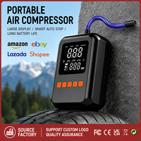 Compresseur d'air numérique portable sans fil pour pneus de voiture, mini pompe à air électrique, compresseur d'air pour pneus automobiles, fabriqué en usine