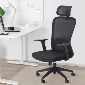 Nouvelles chaises de bureau pivotantes exécutives modernes de haute qualité avec cadre en bois, réglables en hauteur et inclinables, en maille - Product Image 3