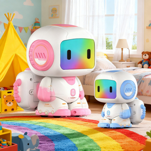Lucky Toys Robot de control remoto inteligente Charla de voz Juguete educativo deslizante de cuatro ruedas para niños Juguete de aprendizaje - Product Image 2