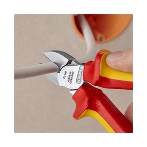 KNIPEX - 70 06 160 SB Diagonal Cutter cromado, mangos aislados con empuñaduras multicomponentes, VDE-probado., con C alargado - Product Image 3