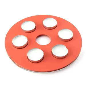 Kreis Orange Acryl Tee licht halter Runder Acryl Kerzenhalter