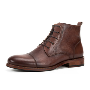 New British Custom Style Extra Large Size Men's Martin <b>Boots</b> Winter Genuine Leather Dress <b>Boots</b> for Men - Product Image 4