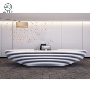 <span class=keywords><strong>2025</strong></span> nuovo Design solido bianco superficie moderna bancone della Reception per la vendita - Product Image 3