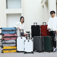 Mode coréenne valise d'affaires unisexe 20-26 pouces grand adulte ABS Trolley Case fermeture éclair ouverture Spinner roues PP bagages voyage
