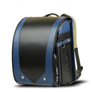 Japanese Style Student <b>Backpack</b> Blue Black <b>Brown</b> Geometric Pattern Durable Pressure Reducing School Education Unisex Spring 2023 - Product Image 1