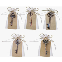Grand ensemble de clés squelette en bronze antique, ouvre-bouteille, breloque pendentif pour décoration de mariage, cadeau, bricolage, style rustique vintage