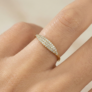 Bague en argent sterling 925 minimaliste de luxe avec moissanite, bijoux fins tendance, bague à la mode pour femmes et filles - Product Image 5
