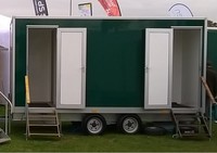 WC portable extérieur en acier inoxydable certifié CE, remorque sanitaire pour location, adapté aux personnes à mobilité réduite, pour les voyages et l'utilisation en appartement