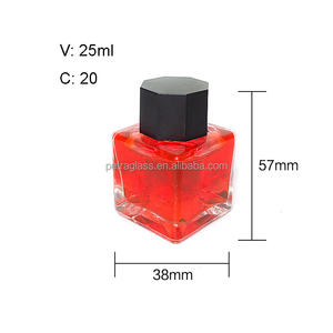 15ml 25ml 30ml 50ml stylo à <span class=keywords><strong>eau</strong></span> en verre vide pot d'encre bouteille de stockage en verre transparent avec couvercle à vis en plastique - Product Image 6