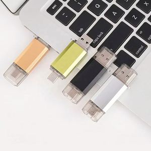 แฟลชไดรฟ์แบบ 2-in-1 ความจุ 32GB รุ่นใหม่ ทนทาน ความเร็วสูง ป้องกันการตกกระแทก ตัวเรือนโลหะ ช่องเสียบ Type-C USB 2.0 พร้อมตราสินค้าของบริษัท - Product Image 3