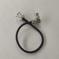 Câble coaxial RF RG58 de 300 mm pour antenne, assemblage de raccordement avec connecteur BNC mâle à angle droit et connecteur N mâle à sertir