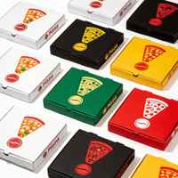 Boîte à pizza pliante en carton ondulé à trois compartiments