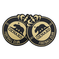Fer sur Patch tissé personnalisé Football équipe nom Logo tissé Patch Badge Sport tissu Applique Patch