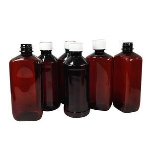 Stock Nostrum Amber PET Medicine Packaging Bottle <b>Kit</b>-1 Pint (16oz/473ml) Leak-Proof Screw Cap Silk <b>Screen</b> <b>Printing</b> Custom Logo - Product Image 2