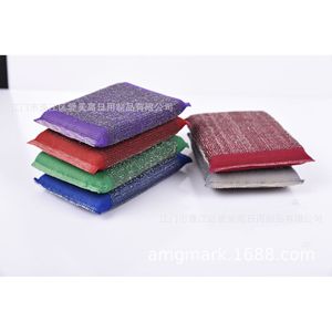 Estropajo de alambre de acero rectangular multicolor para ollas y sartenes AMG - Product Image 2