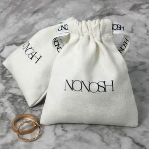 Eco Friendly Organic Cotton <b>Drawstring</b> Bag Cotton <b>Pouch</b> Customized Size Customized Logo Packing Acceptable - Product Image 6