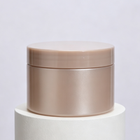 Flacon vide multi-tailles en PET couleur café clair avec bouchon à vis et large ouverture pour lotion corporelle, emballage cosmétique