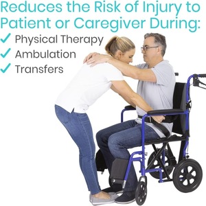 Top Sale With Padded Handles Senior Walking Support Rehabilitation Gait Belt for Elderly and Patient Care - Product Image 5