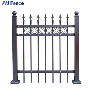 Customized Steel Bar Stem Random Weld Metal Yard Tubular Panel Aluminium Fencing Wrought Iron Fence for Wall Garden Home Villa