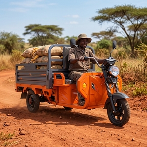 Tricycle électrique à caisse ouverte, vente en gros, 1200 W, 72 V, robuste, pour le transport de marchandises, avec une charge - Product Image 6