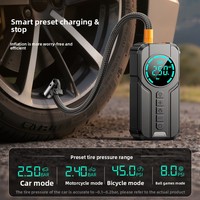 Alimentation de démarrage d'urgence pour moto, pompe à air intégrée, écran numérique 100A, courant de crête multifonctionnel
