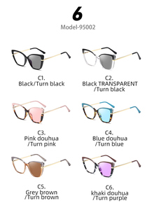 Partagas alla moda fotocromatico Photogrey Cat Eye Anti colore blu luce che blocca gli <span class=keywords><strong>occhiali</strong></span> montatura ottica <span class=keywords><strong>occhiali</strong></span> per le donne - Product Image 5